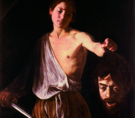 Michelangelo Merisi da Caravaggio: David mit Goliaths Kopf.