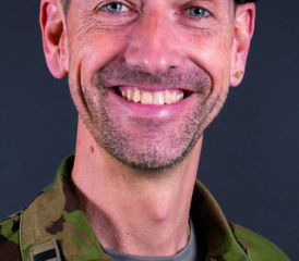 Oberst Andreas Schwarz, Abteilungsleiter und Kreiskommandant.