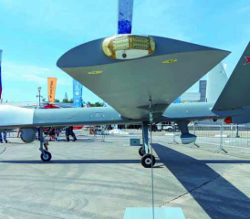 Die Kampfdrohne Orion der russischen Streitkräfte.