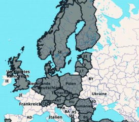 Karte der ESSI-Mitgliedstaaten.