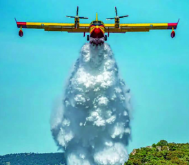 Die Wasserbomber des Typs CL-415T der spanischen Ejército del Aire y del Espacio haben allein am 17. September 2024 neun Flugstunden zur Bekämpfung der Waldbrände in Portugal absolviert.