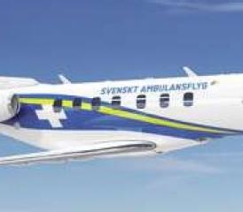 Pilatus PC-24 als Ambulanzflugzeug.