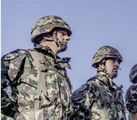 Stolzer Fähnrich des Geb S Bat 6.