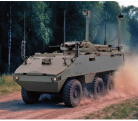 Konzeptbild des neuen deutschen Spähfahrzeuges Luchs 2.