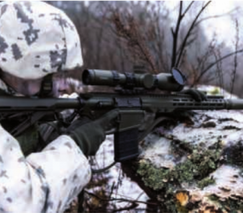 Neues Halbautomatisches Präzisionsgewehr DMR 23 für die finnischen Streitkräfte.