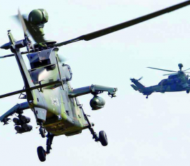 In der Bundeswehr verfügen alle drei Teilstreitkräfte über eigene Lufteinheiten. Hier im Bild: ein Eurocopter Tiger der Heeresflieger.