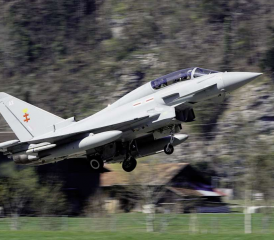 Auch bei der STA stand «Air2030» im Fokus. Der Eurofighter startet.