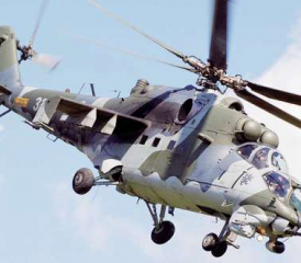 Moderne Kampfhelikopter Mil Mi-35M.
