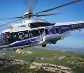 Erfolgreicher Erstflug eines Airbus H225 mit 100 Prozent «Biofuel».