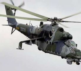 Verbesserter Kampfhelikopter Mil Mi-35P.