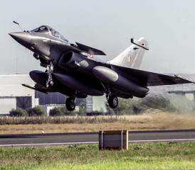 Abflug eines Rafale in Richtung Indien.