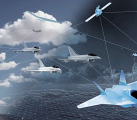 Mit dem FCAS soll das kommunikative Zusammenwirken von Satelliten, Flugzeugen und Bodenstationen zu einem System Realität werden.