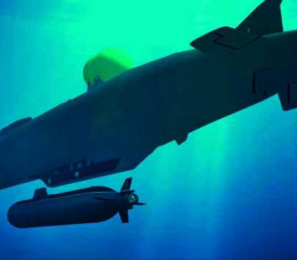 Russland verfügt über eine beträchtliche geheime Flotte zur Aufklärung und zum Einsatz gegen die Unterwasserinfrastruktur des Westens. Die Aufnahme zeigt ein Tochter-Uboot «Losharik» und ein nukleares Mutterschiff der «Belogorod»-Klasse.