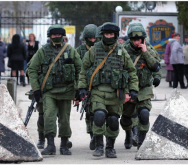 4. März 2014. «Kleine grüne Männchen» besetzen die Krim. Von wegen! Es war Russlands Speznaz-Elite. Bild:Russische Streitkräfte Bild:Russische Streitkräfte