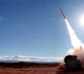 Abschuss einer Precision Strike Missile von Lockheed Martin.