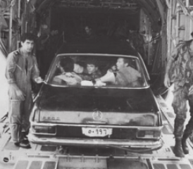 Der schwarze Mercedes.
Bild: IDF