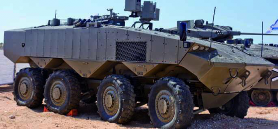 Israels neuer Schützenpanzer Eytan ersetzt die alten M113. Gebaut wird er von IAI, IMI und Rafael. Drei Mann Besatzung plus zwölf Infanteristen. 30-mm-MK- 44-Kanone, Maschinengewehr 7,62 mm.