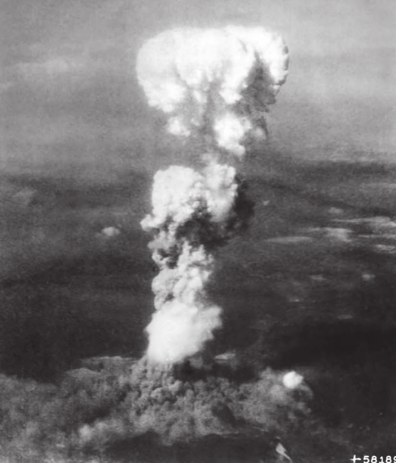 Atompilz von «Little Boy» über Hiroshima am 6. August 1945.