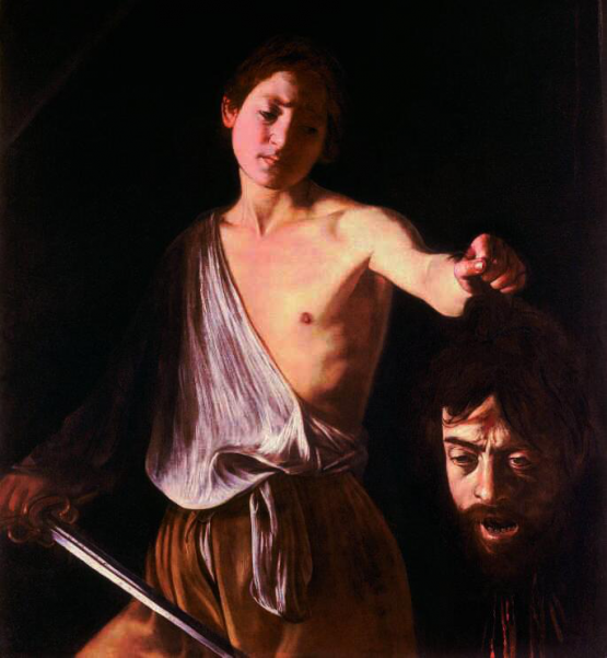 Michelangelo Merisi da Caravaggio: David mit Goliaths Kopf.