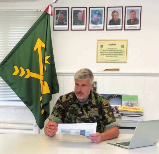 Oberst i Gst Guerini: «Das KSK übt nicht nur, sondern steht – insbesondere mit den Berufsformationen – täglich im Einsatz für die Sicherheit der Schweiz.»