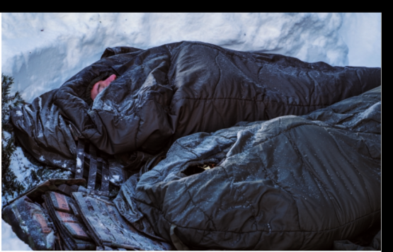 Nicht alle konnten in einer beheizten Berghütte übernachten.