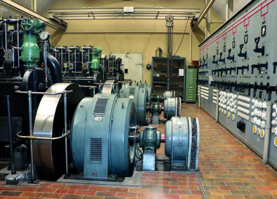 Das unterirdische Kraftwerk sorgte für die sichere Stromversorgung der Festung.