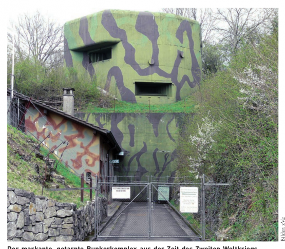 Der markante, getarnte Bunkerkomplex aus der Zeit des Zweiten Weltkriegs gehört heute zum Militärmuseum Full-Reuenthal. Bilder: zvg