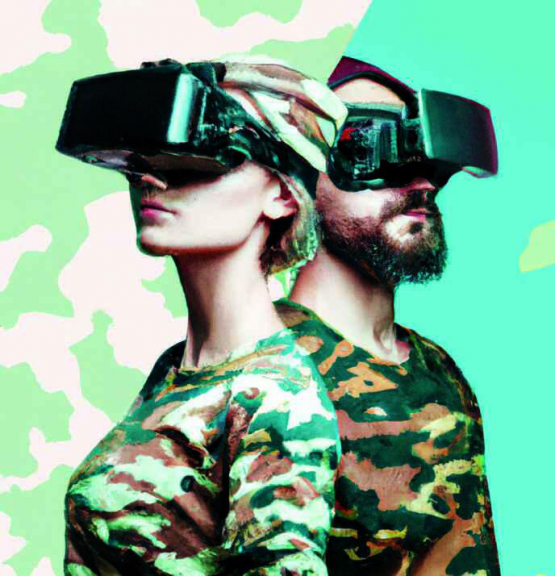 Ein anderes Beispiel, wie DALL-E das Tarnmuster der Schweizer Armee darstellte.