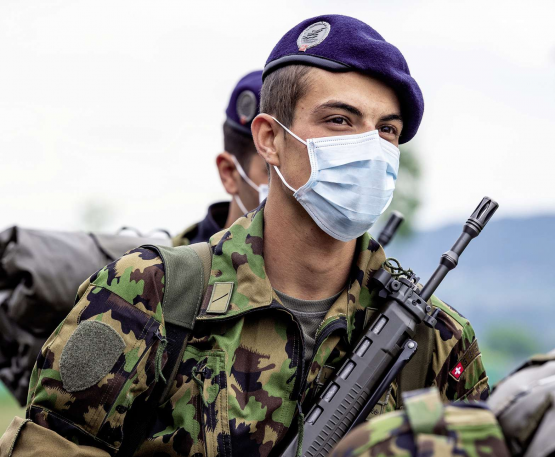 Schweizer Milizarmee: Stets bereit.