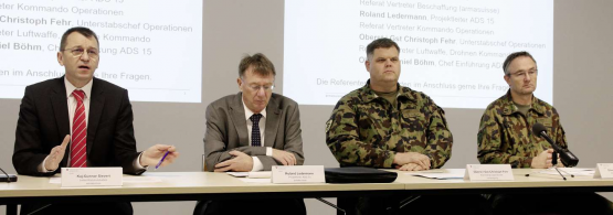 Kaj-Gunnar Sievert, Roland Ledermann, Oberst i Gst Christoph Fehr, Oberstlt Daniel Böhm.