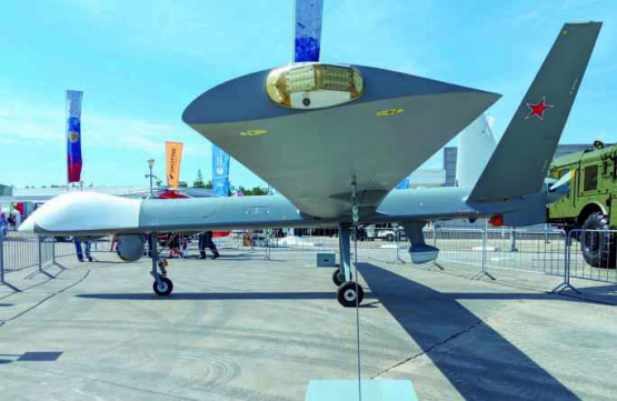 Die Kampfdrohne Orion der russischen Streitkräfte.