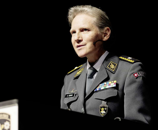 Brigadier Germaine J.F. Seewer, Kommandant FU Br 41/SKS, in St.Gallen.