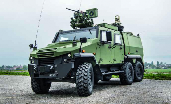 TASYS, geschützte Trägerplattform 6×6.