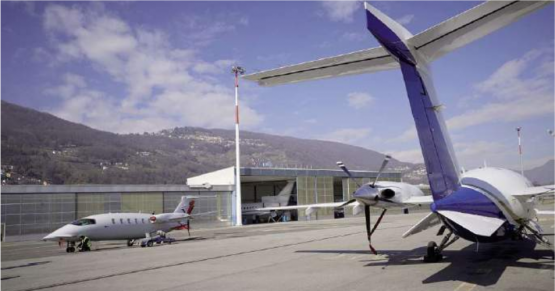 Der Standort Lugano-Agno.