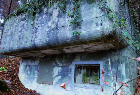 Ein Bunker für eine 8,4-cm-Kanone in Adliswil.