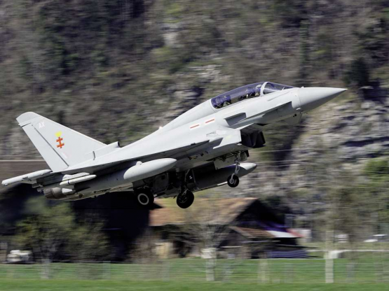 Auch bei der STA stand «Air2030» im Fokus. Der Eurofighter startet.