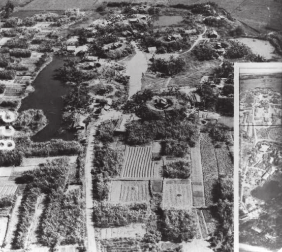 Aufnahme einer vietnamesischen Boden-Luft-Abwehr-Lenkwaffenstellung.