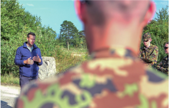 Mathias Maurer, CEO der Swiss Innovation Forces und Oberstleutnant i Gst, im Interview zu Adaptionsfähigkeit und Innovation in der Milizarmee. Bilder: Swiss Innovation Forces