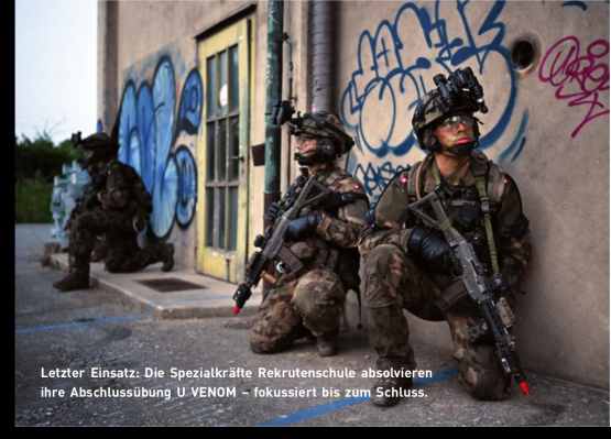 Letzter Einsatz: Die Spezialkräfte Rekrutenschule absolvieren ihre Abschlussübung U VENOM – fokussiert bis zum Schluss.