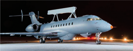 Saab GlobalEye für die schwedische Luftwaffe.