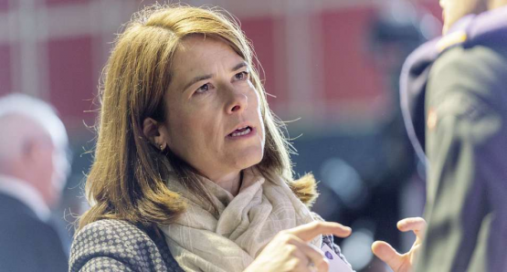 Petra Gössi, Präsidentin der FDP Schweiz, bekannte sich zur Luftwaffe.