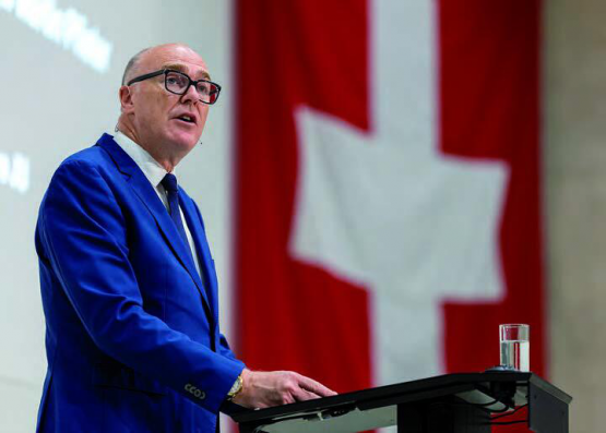 Medienkonferenz auf dem Waffenplatz Bure JU.
