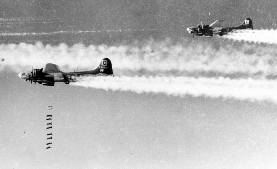 Vor allem die B-17 Flying Fortress wurden als Bomber eingesetzt.