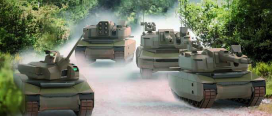 Der deutsch-französische Kampfpanzer der Zukunft (Zeichnung). Bilder: KNDS